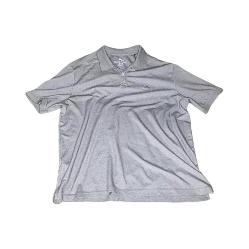 Tommy Bahama Men's Grey Short Sleeve Performance Polo Shirt - Size XL